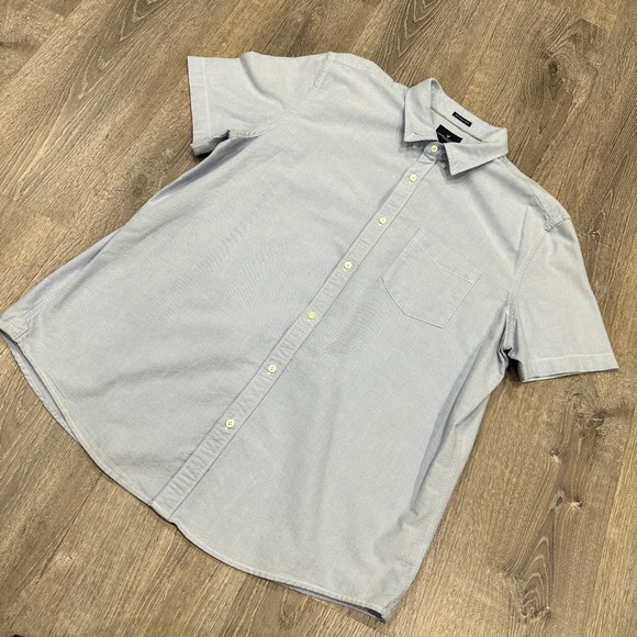 American Eagle Outfitters Other - American Eagle Shirt Mens XXL Blue Seriously Soft Oxford Short Sleeve Shirt